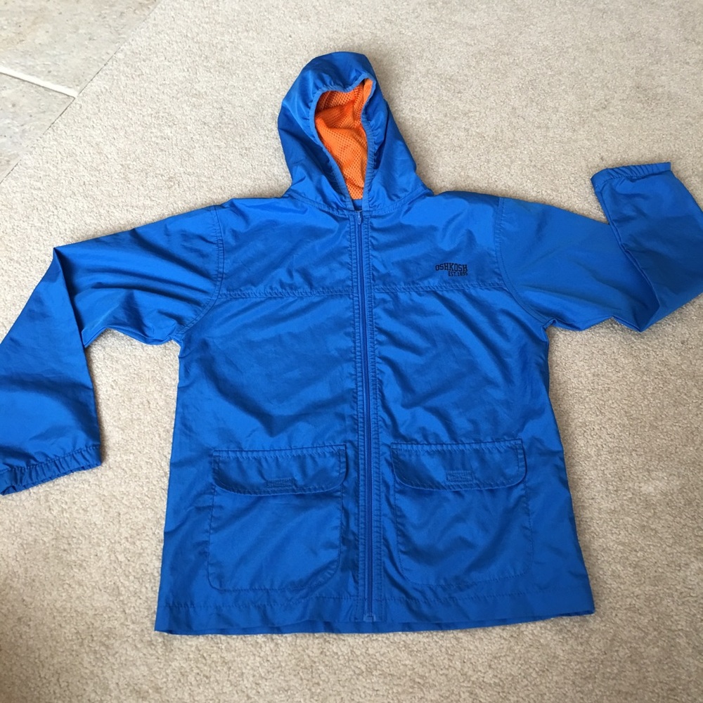 Oshkosh B'gosh Lightweight Hooded Blue Jacket - Picture 1 of 6